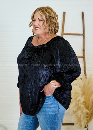 Velvet Dreams Top - Black