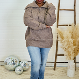 Coffeehouse Gossip Half Zip Pullover* LAST ONES FINAL SALE *