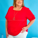 Perfectly Mine Top - Red* FINAL SALE *