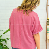 Seek and Cherish Top - Raspberry