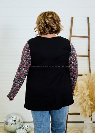 Petal Kiss Top - Black