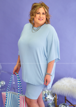 Load image into Gallery viewer, Joanna Ribbed Top &amp; Short Set - Sky Blue - FINAL SALE
