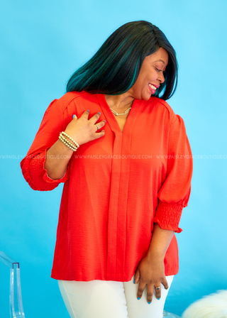 Worthy Vision Top - Orange/Red - FINAL SALE