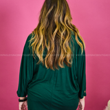City Lights Calling Top - Hunter Green* FINAL SALE *