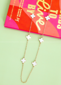 Sera Long Clover Necklace - 4 Colors