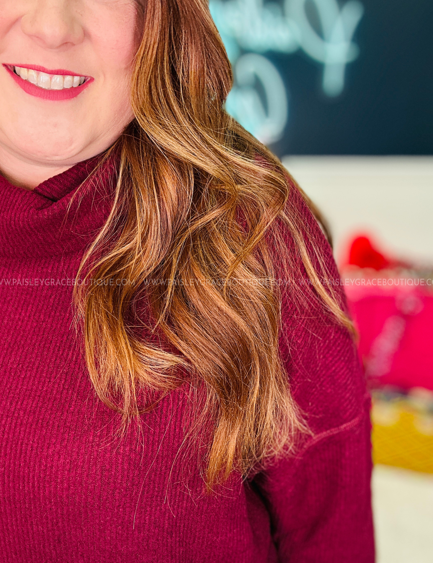 City Never Sleeps Top - Maroon* LAST ONES FINAL SALE *