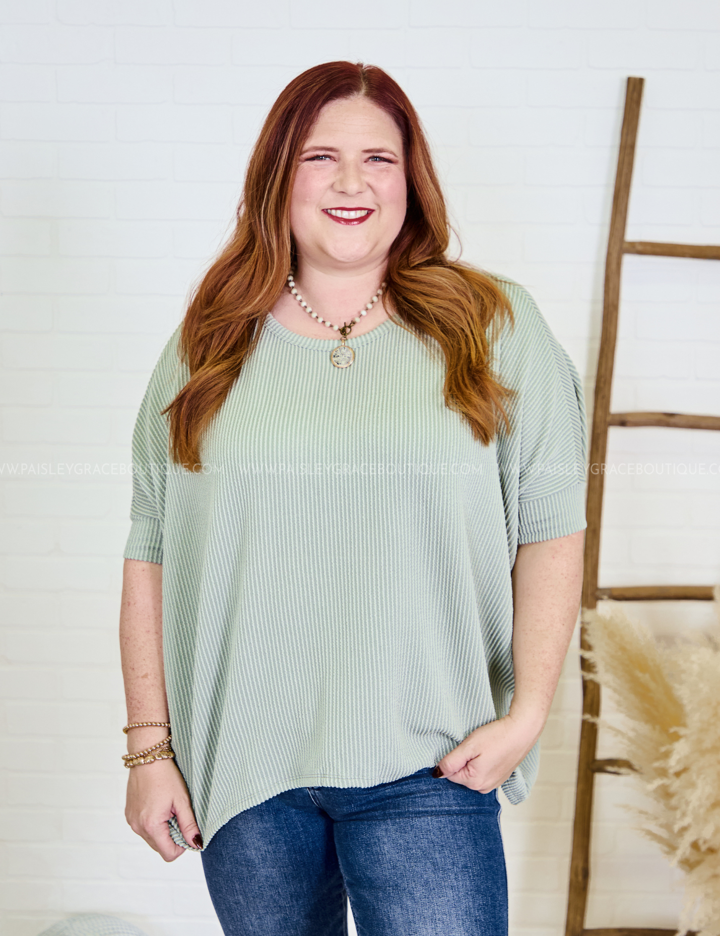 Lovely Luster Top - 2 Colors* FINAL SALE *