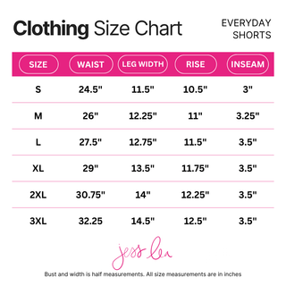 PREORDER- Solid White Everyday Shorts