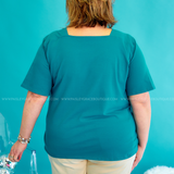 Perfectly Mine Top - Teal* LAST ONES FINAL SALE *