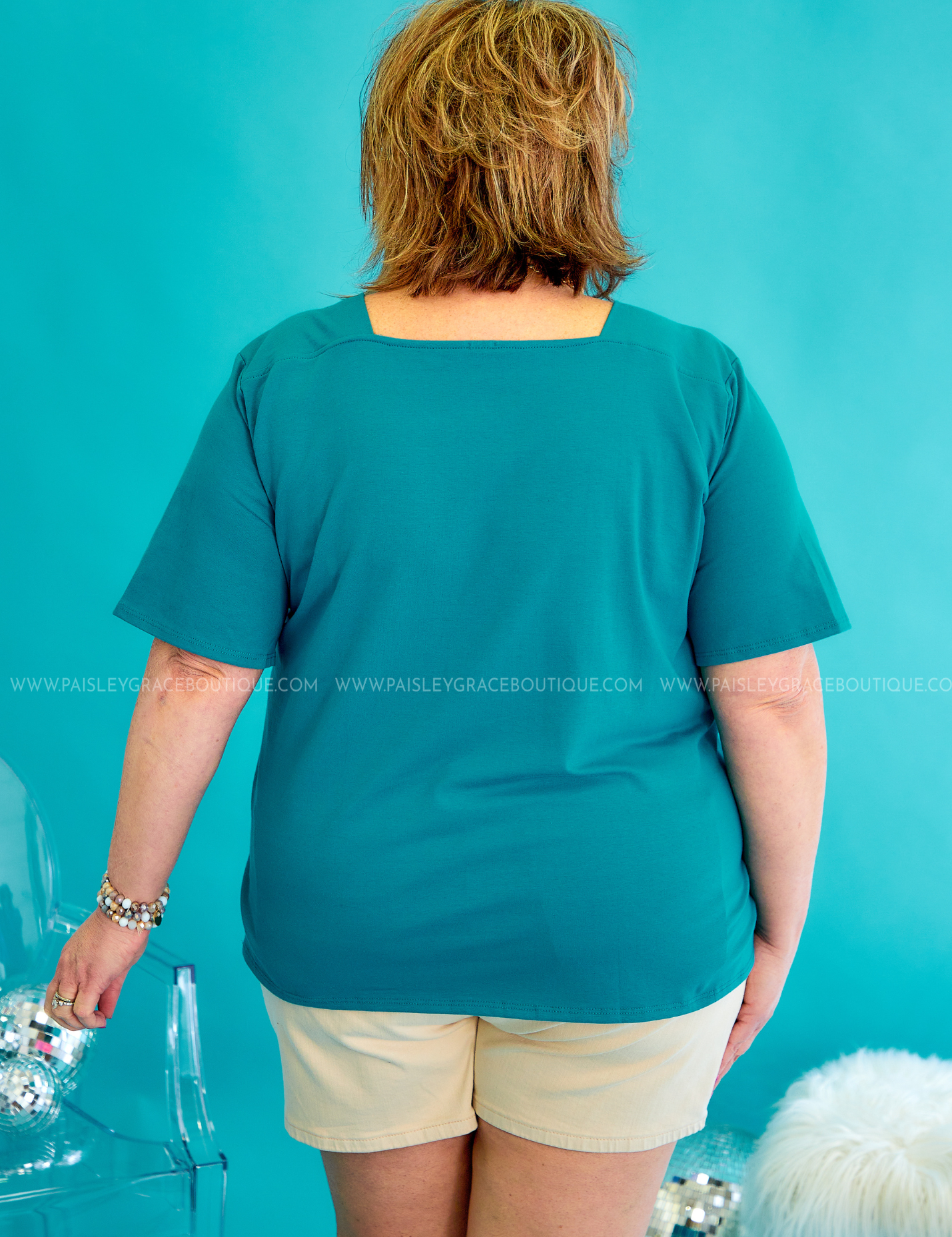 Perfectly Mine Top - Teal* LAST ONES FINAL SALE *