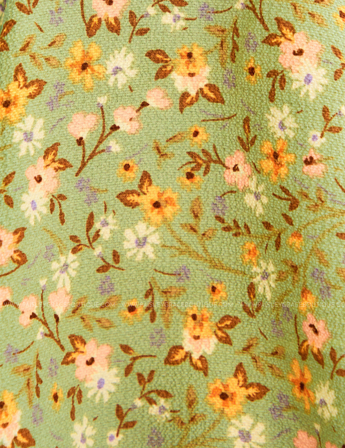 Garden of Romance Top - Dusty Olive* FINAL SALE *