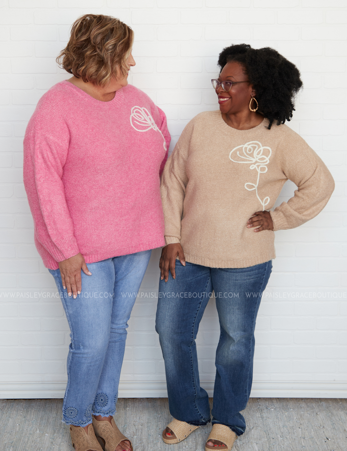 Romantic Intrigue Sweater - Taupe* LAST ONES FINAL SALE *