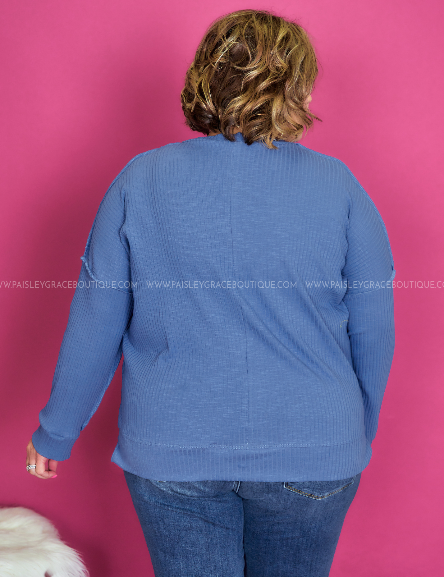 Hello Lovely Top - Denim - LAST ONES FINAL SALE