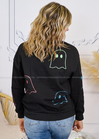 Sequin Ghost Pullover