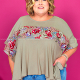 Clear Curiosity Top - Taupe* LAST ONES FINAL SALE *