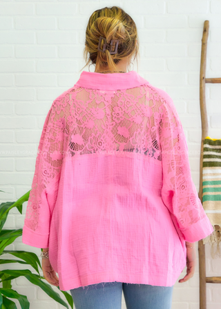 Glowing Praise Top - Pink - FINAL SALE