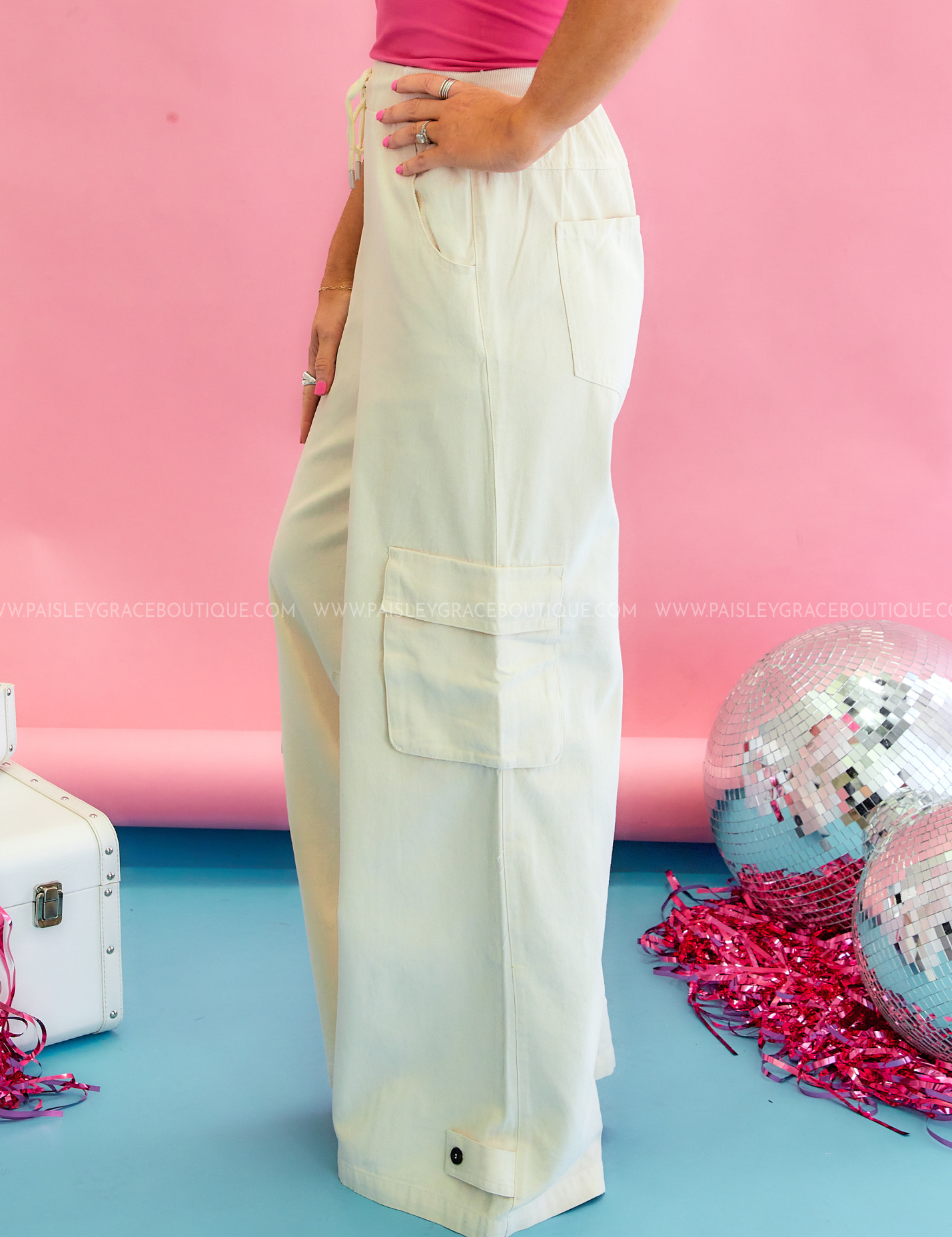 Carina Convertible Cargo Pants - Beige - LAST ONES FINAL SALE