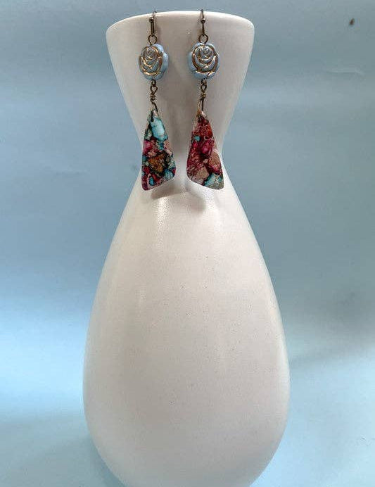 Nava Stone Dangle Earrings