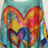 Allegra - Turquoise Hearts Sweater