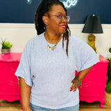 Summer Sugar Top - Soft Blue - LAST ONES FINAL SALE