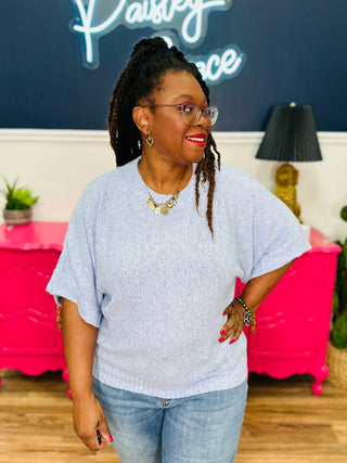 Summer Sugar Top - Soft Blue - FINAL SALE