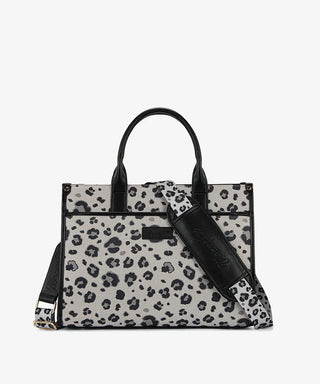 Wrangler Leopard Print Oversized Tote with Strap - Black