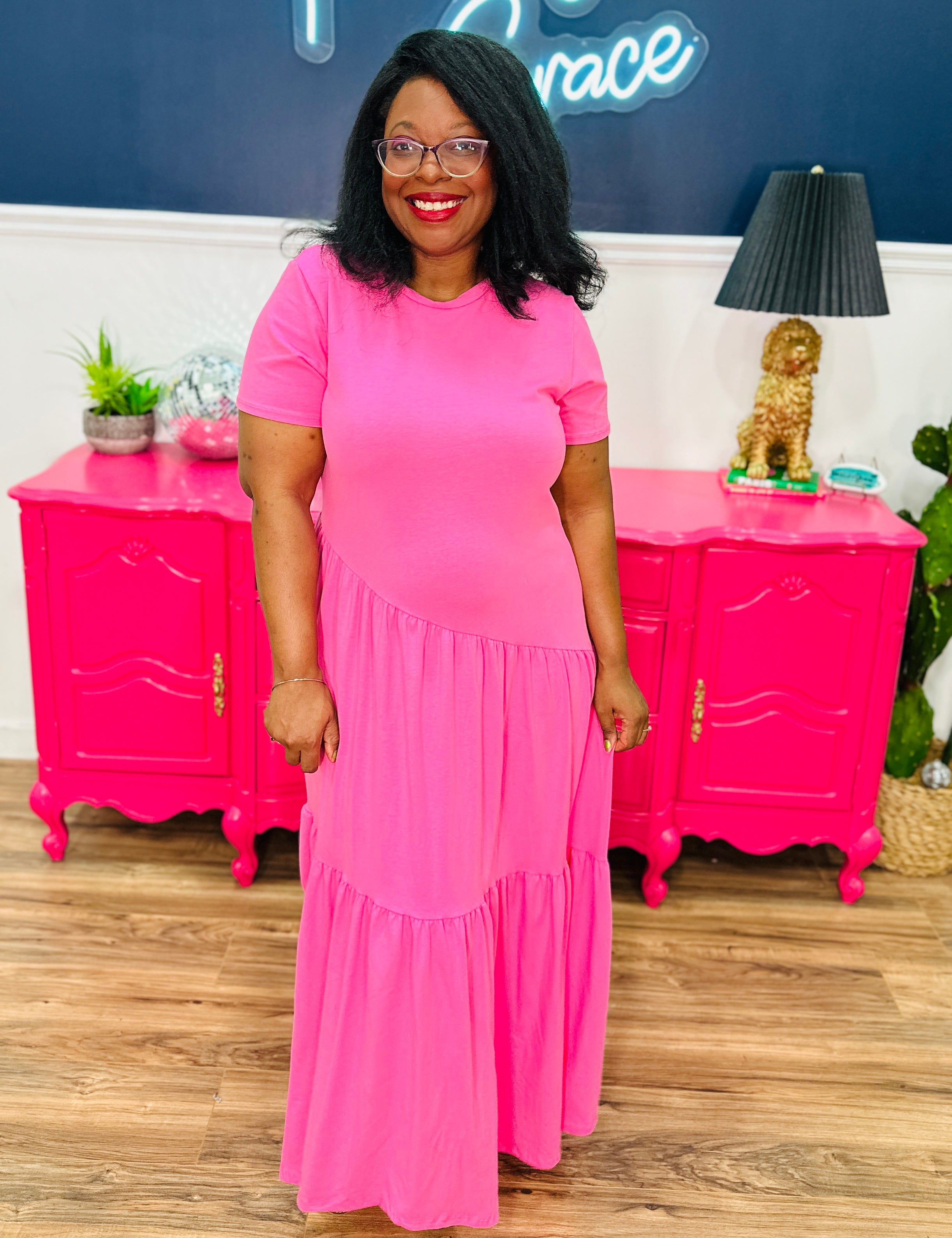 Alouette Dress - Pink - FINAL SALE