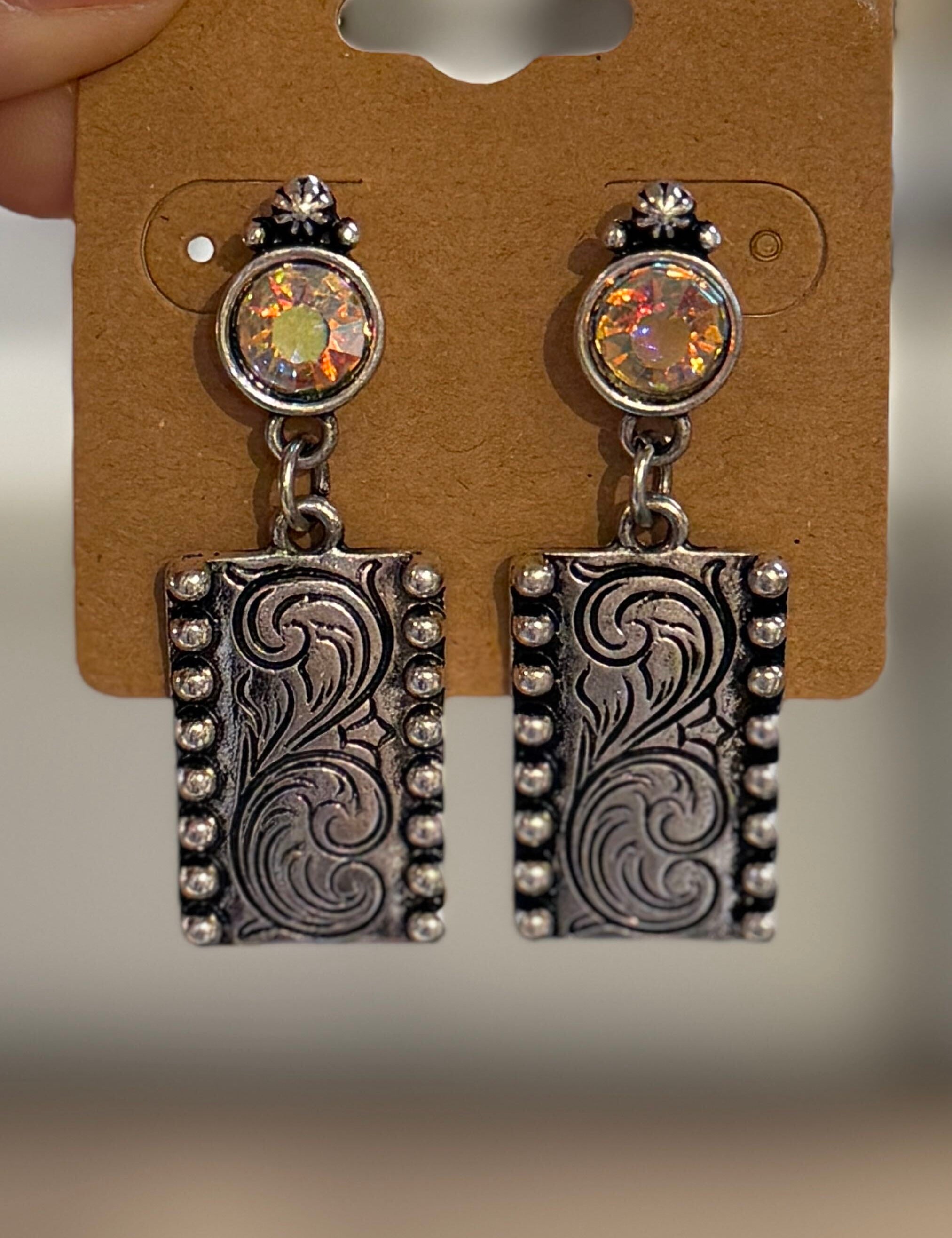 Western Glitz Drop Earrings - PREORDER