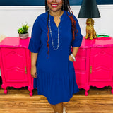 Dear Scarlett Lizzy Sunday Dress - Navy - FINAL SALE