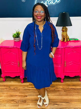 Dear Scarlett Lizzy Sunday Dress - Navy