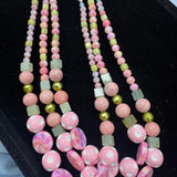 Pink & Green Necklace - PREORDER