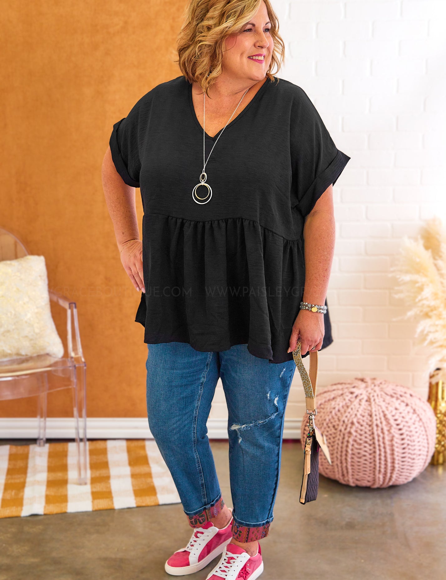 Long Time Coming Top - Black* LAST ONES FINAL SALE *