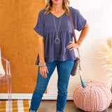 Long Time Coming Top - Grey* FINAL SALE *