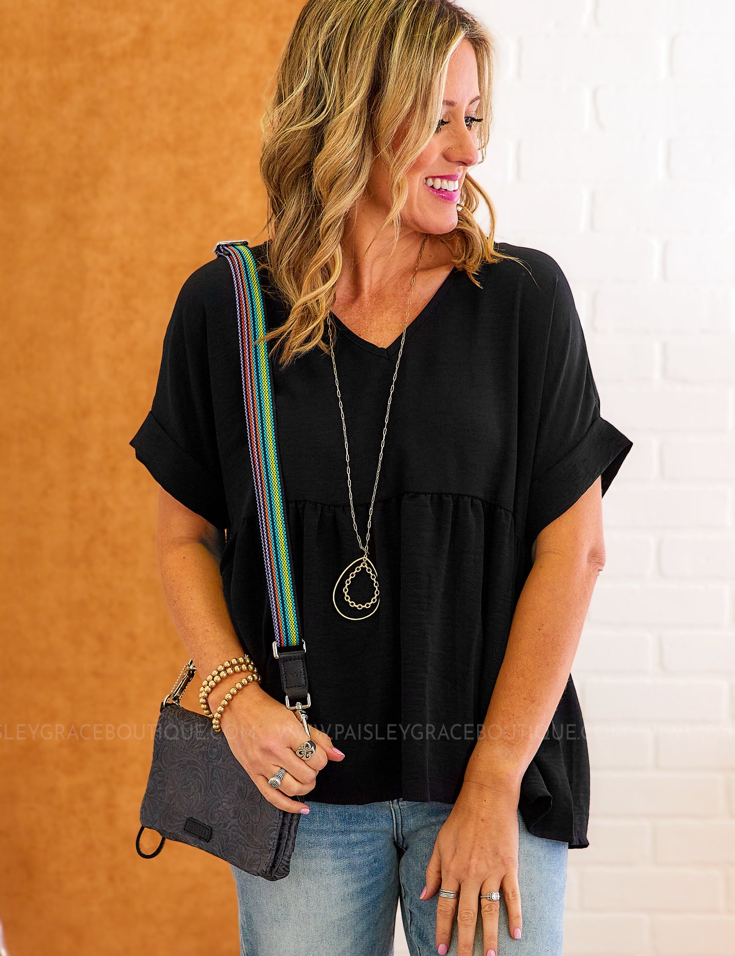 Long Time Coming Top - Black* LAST ONES FINAL SALE *
