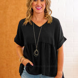 Long Time Coming Top - Black* FINAL SALE *