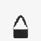 Wrangler Scrunchie Strap Flap Crossbody Bag - Black
