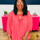 No Looking Back Top - Rose - LAST ONES FINAL SALE
