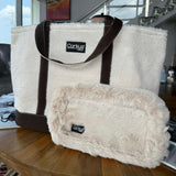 Corkys Sherpa Tote or Cosmetic Case