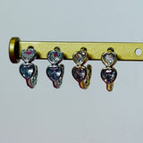 Bea Heart Crystal Earrings - 2 Styles