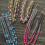 3 Strand Crystal Necklace - 4 Style - PREORDER