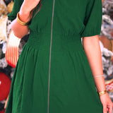 PREORDER- Tinsley Zipper Dress- Emerald