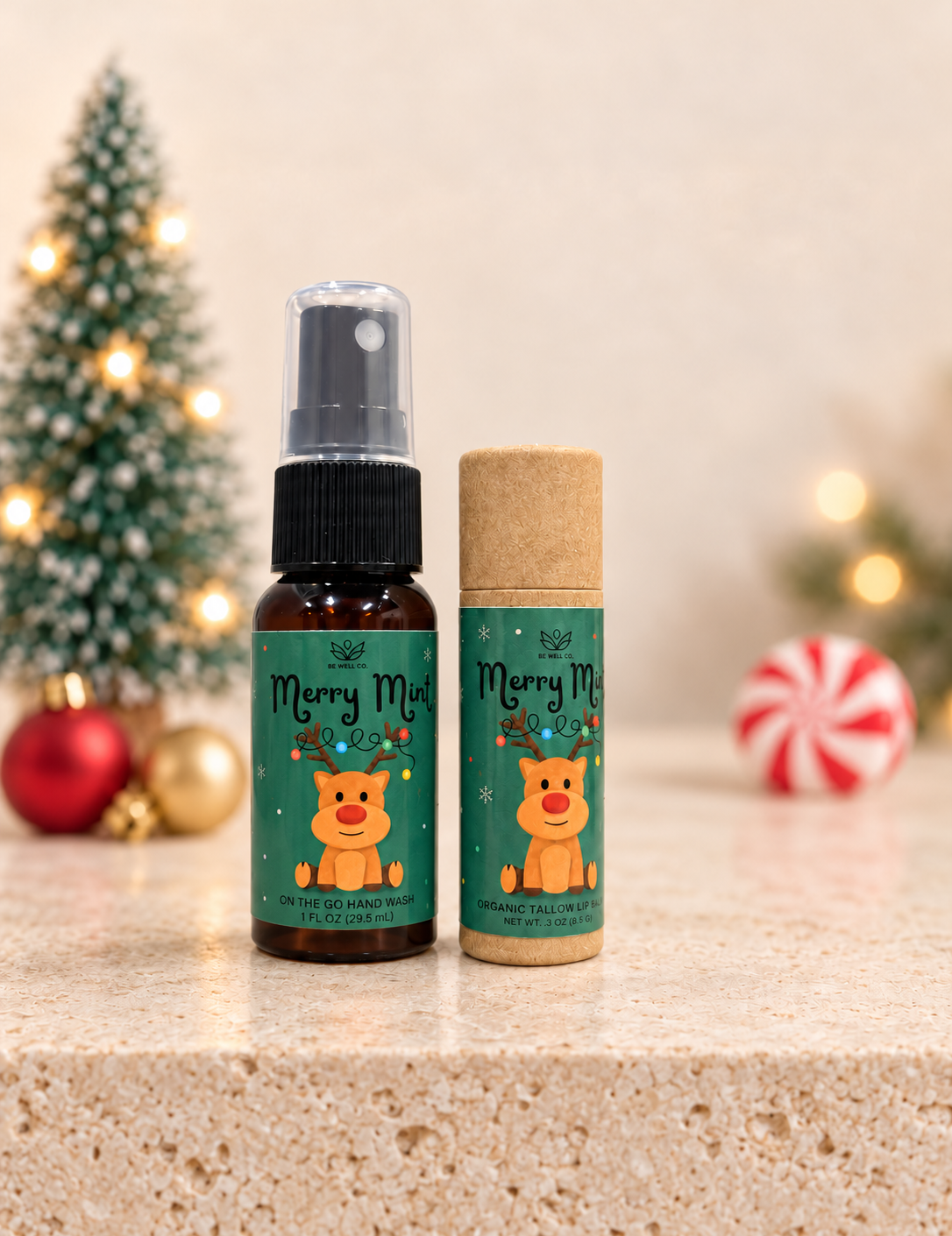 Holiday Lip Balm & Hand Sanitizer Bundle - PREORDER