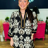 Baroque Floral Tunic Dress - DEAL - LAST ONES FINAL SALE