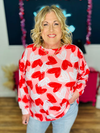 Fluttering Hearts Top