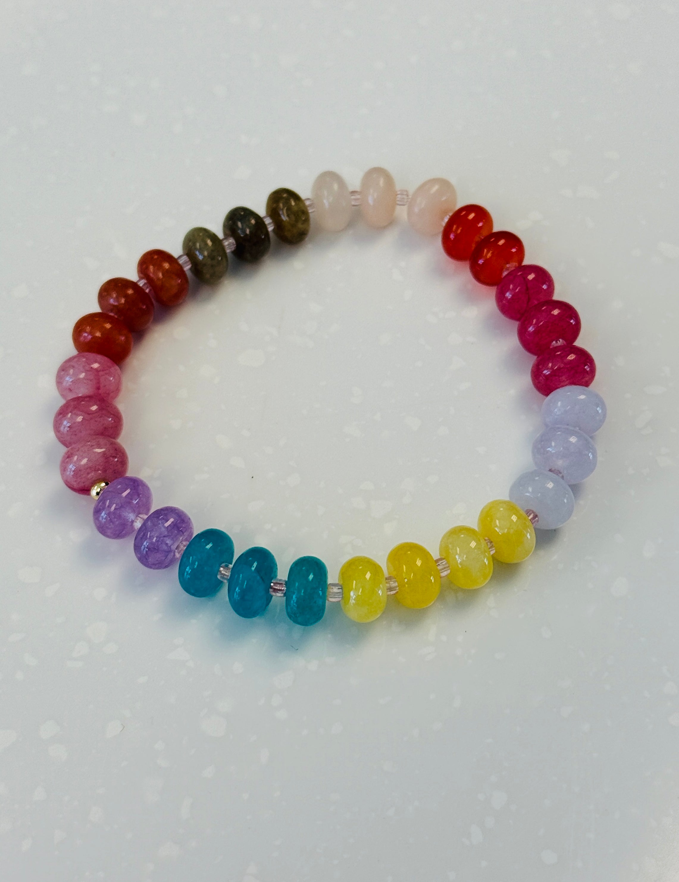 Ashlyn Rainbow Beaded Bracelet