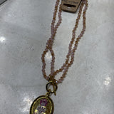 Sandra Ling Pink Nutcracker Necklace - CIJ 19