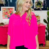 Life Ahead Top - Neon Fuchsia