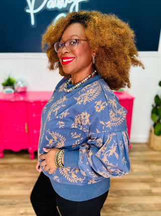 Pretty In Paisley Pullover *Final Sale*