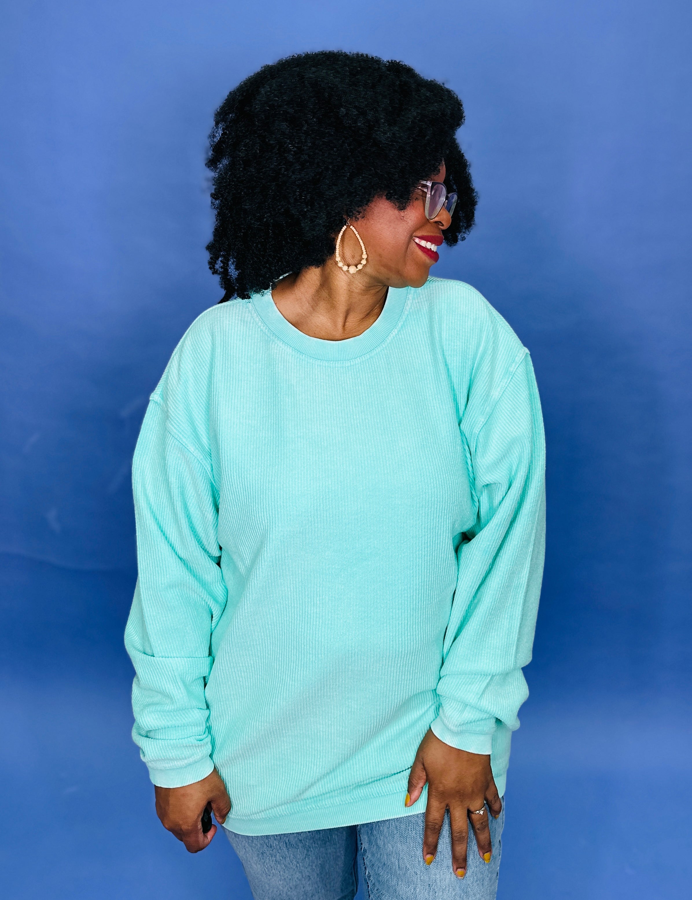 Cloud Gazing Corded Pullover - Seaglass* FINAL SALE *