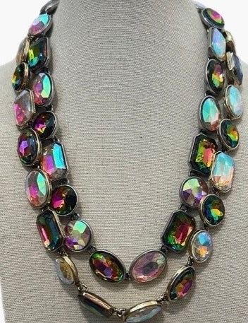 ATG Volcano/AB Crystal Necklaces #104 - Preorder